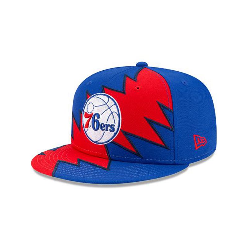 NBA Philadelphia 76ers Flash 9Fifty Snapback (GPM1187) - Blue New Era Caps